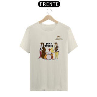 Nome do produtoCamiseta Premium Masculina Algodão Pima Estampada Musical Jazz Music - Estilo Sonoro