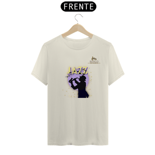 Nome do produtoCamiseta Premium Masculina Algodão Pima Estampada Musical Jazz Music - Estilo Sonoro
