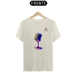 Nome do produtoCamiseta Premium Masculina Algodão Pima Estampada Musical Microfone - Estilo Sonoro