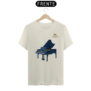 Nome do produtoCamiseta Premium Masculina Algodão Pima Estampada Musical Piano - Estilo Sonoro