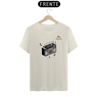 Nome do produtoCamiseta Premium Masculina Algodão Pima Estampada Musical Rádio Music - Estilo Sonoro