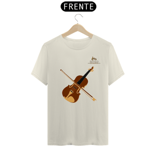 Nome do produtoCamiseta Premium Masculina Algodão Pima Estampada Musical Violino - Estilo Sonoro