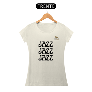Nome do produtoCamiseta Premium Feminina Algodão Pima Estampada Musical Jazz Music - Estilo Sonoro