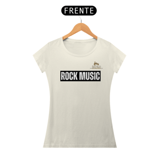 Nome do produtoCamiseta Premium Feminina Algodão Pima Estampada Musical Rock Music - Estilo Sonoro