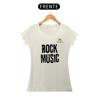 Nome do produtoCamiseta Premium Feminina Algodão Pima Estampada Musical Rock Music - Estilo Sonoro