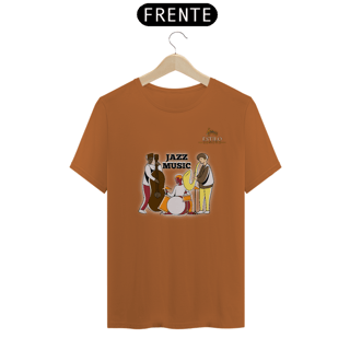 Nome do produtoCamiseta Premium Masculina Algodão Pima Estampada Musical Jazz Music - Estilo Sonoro