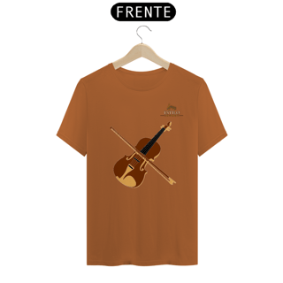 Nome do produtoCamiseta Premium Masculina Algodão Pima Estampada Musical Violino - Estilo Sonoro