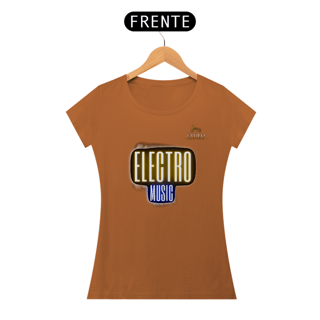 Nome do produtoCamiseta Premium Feminina Algodão Pima Estampada Musical Electro Music - Estilo Sonoro