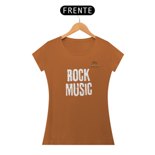 Nome do produtoCamiseta Premium Feminina Algodão Pima Estampada Musical Rock Music - Estilo Sonoro