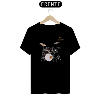 Nome do produtoCamiseta Premium Masculina Algodão Pima Estampada Musical Bateria - Estilo Sonoro