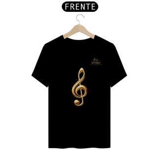 Nome do produtoCamiseta Premium Masculina Algodão Pima Estampada Musical Clave Sol - Estilo Sonoro