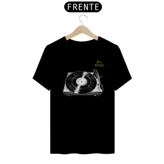 Nome do produtoCamiseta Premium Masculina Algodão Pima Estampada Musical Disco de Vinil - Estilo Sonoro