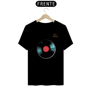 Nome do produtoCamiseta Premium Masculina Algodão Pima Estampada Musical Disco de Vinil - Estilo Sonoro