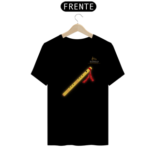 Nome do produtoCamiseta Premium Masculina Algodão Pima Estampada Musical Flauta - Estilo Sonoro