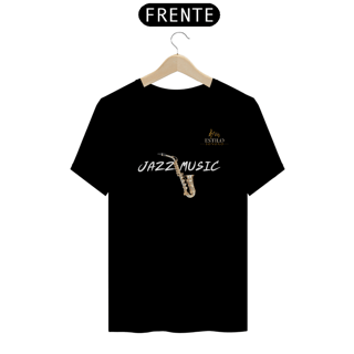 Nome do produtoCamiseta Premium Masculina Algodão Pima Estampada Musical Jazz Music - Estilo Sonoro
