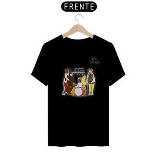 Nome do produtoCamiseta Premium Masculina Algodão Pima Estampada Musical Jazz Music - Estilo Sonoro