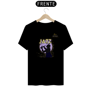 Nome do produtoCamiseta Premium Masculina Algodão Pima Estampada Musical Jazz Music - Estilo Sonoro