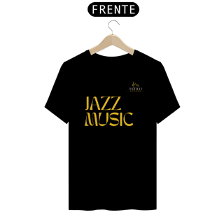 Nome do produtoCamiseta Premium Masculina Algodão Pima Estampada Musical Jazz Music - Estilo Sonoro