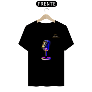 Nome do produtoCamiseta Premium Masculina Algodão Pima Estampada Musical Microfone - Estilo Sonoro