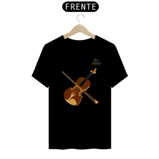 Nome do produtoCamiseta Premium Masculina Algodão Pima Estampada Musical Violino - Estilo Sonoro