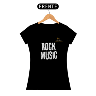 Nome do produtoCamiseta Premium Feminina Algodão Pima Estampada Musical Rock Music - Estilo Sonoro
