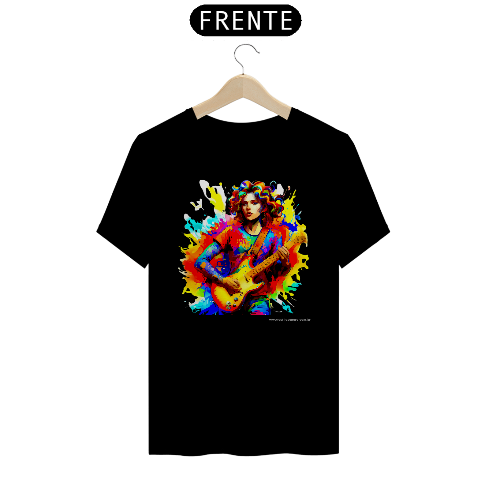 Camiseta Estampada Quality Guitarra