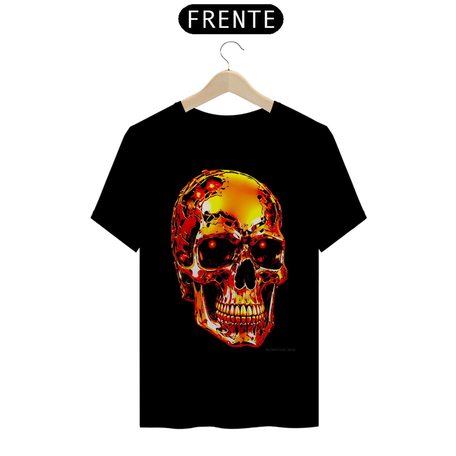Camiseta Caveira Estampada Quality