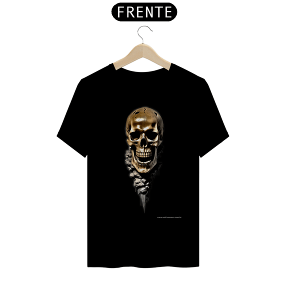 Camiseta de Caveira Estampada Quality