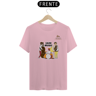 Nome do produtoCamiseta Premium Masculina Algodão Pima Estampada Musical Jazz Music - Estilo Sonoro