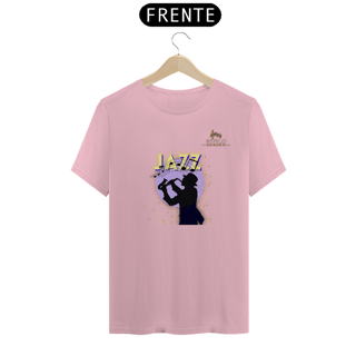 Nome do produtoCamiseta Premium Masculina Algodão Pima Estampada Musical Jazz Music - Estilo Sonoro