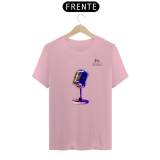 Nome do produtoCamiseta Premium Masculina Algodão Pima Estampada Musical Microfone - Estilo Sonoro