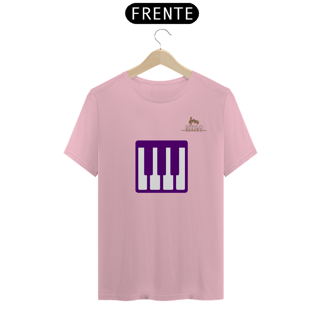 Nome do produtoCamiseta Premium Masculina Algodão Pima Estampada Musical Piano - Estilo Sonoro