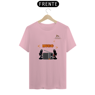 Nome do produtoCamiseta Premium Masculina Algodão Pima Estampada Musical Rádio Music - Estilo Sonoro