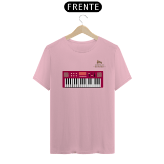 Nome do produtoCamiseta Premium Masculina Algodão Pima Estampada Musical Teclado - Estilo Sonoro