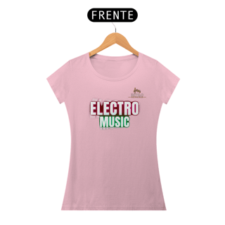 Nome do produtoCamiseta Premium Feminina Algodão Pima Estampada Musical Electro Music - Estilo Sonoro