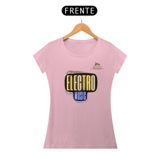 Nome do produtoCamiseta Premium Feminina Algodão Pima Estampada Musical Electro Music - Estilo Sonoro