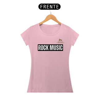 Nome do produtoCamiseta Premium Feminina Algodão Pima Estampada Musical Rock Music - Estilo Sonoro