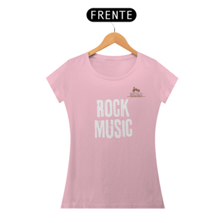 Nome do produtoCamiseta Premium Feminina Algodão Pima Estampada Musical Rock Music - Estilo Sonoro