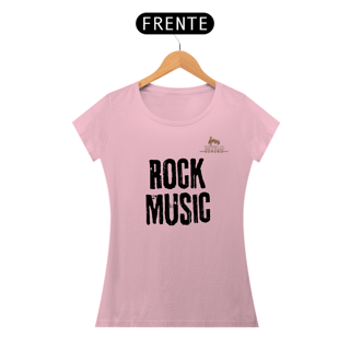 Nome do produtoCamiseta Premium Feminina Algodão Pima Estampada Musical Rock Music - Estilo Sonoro