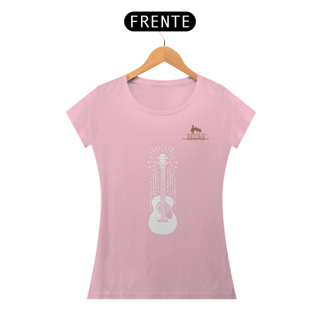 Nome do produtoCamiseta Premium Feminina Algodão Pima Estampada Musical Violão - Estilo Sonoro