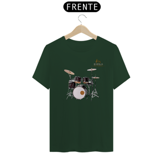 Nome do produtoCamiseta Premium Masculina Algodão Pima Estampada Musical Bateria - Estilo Sonoro