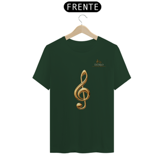 Nome do produtoCamiseta Premium Masculina Algodão Pima Estampada Musical Clave Sol - Estilo Sonoro