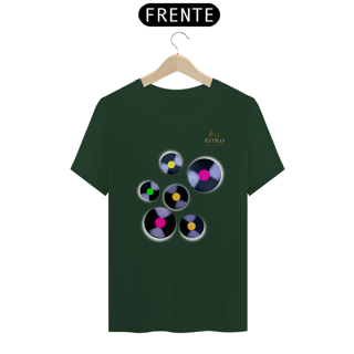 Nome do produtoCamiseta Premium Masculina Algodão Pima Estampada Musical Disco de Vinil - Estilo Sonoro