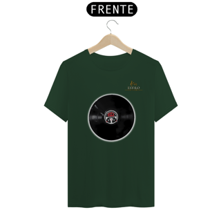 Nome do produtoCamiseta Premium Masculina Algodão Pima Estampada Musical Disco de Vinil - Estilo Sonoro