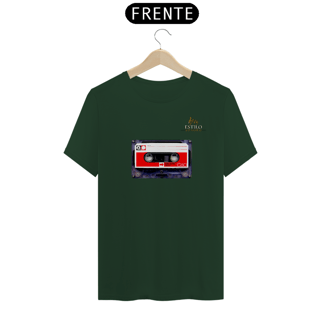 Nome do produtoCamiseta Premium Masculina Algodão Pima Estampada Musical Fita Cassete - Estilo Sonoro