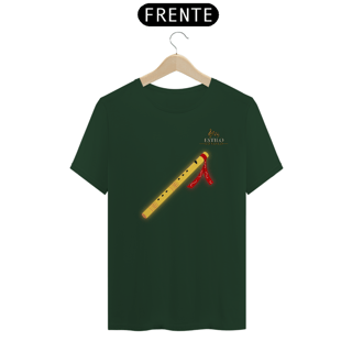 Nome do produtoCamiseta Premium Masculina Algodão Pima Estampada Musical Flauta - Estilo Sonoro