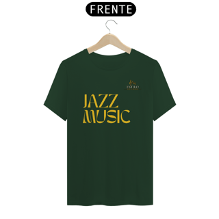 Nome do produtoCamiseta Premium Masculina Algodão Pima Estampada Musical Jazz Music - Estilo Sonoro