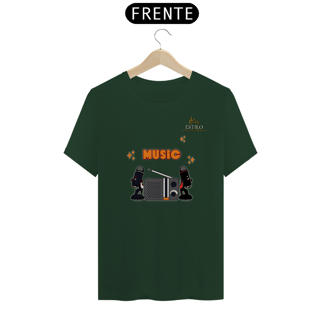 Nome do produtoCamiseta Premium Masculina Algodão Pima Estampada Musical Rádio Music - Estilo Sonoro