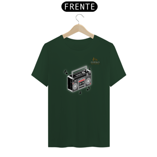 Nome do produtoCamiseta Premium Masculina Algodão Pima Estampada Musical Rádio Music - Estilo Sonoro