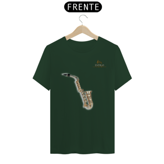 Nome do produtoCamiseta Premium Masculina Algodão Pima Estampada Musical Saxofone - Estilo Sonoro